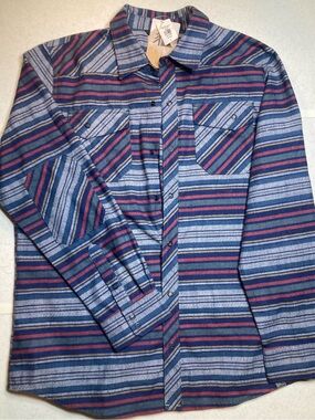 LL Bean Men's Overland Performance Flannel Long-Sleeve Button-Up Shirt L NWT